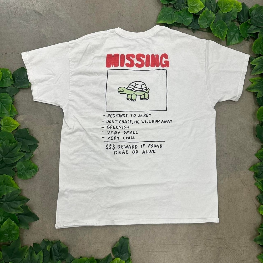 Missing Jerry Turtle Graphic T-Shirt